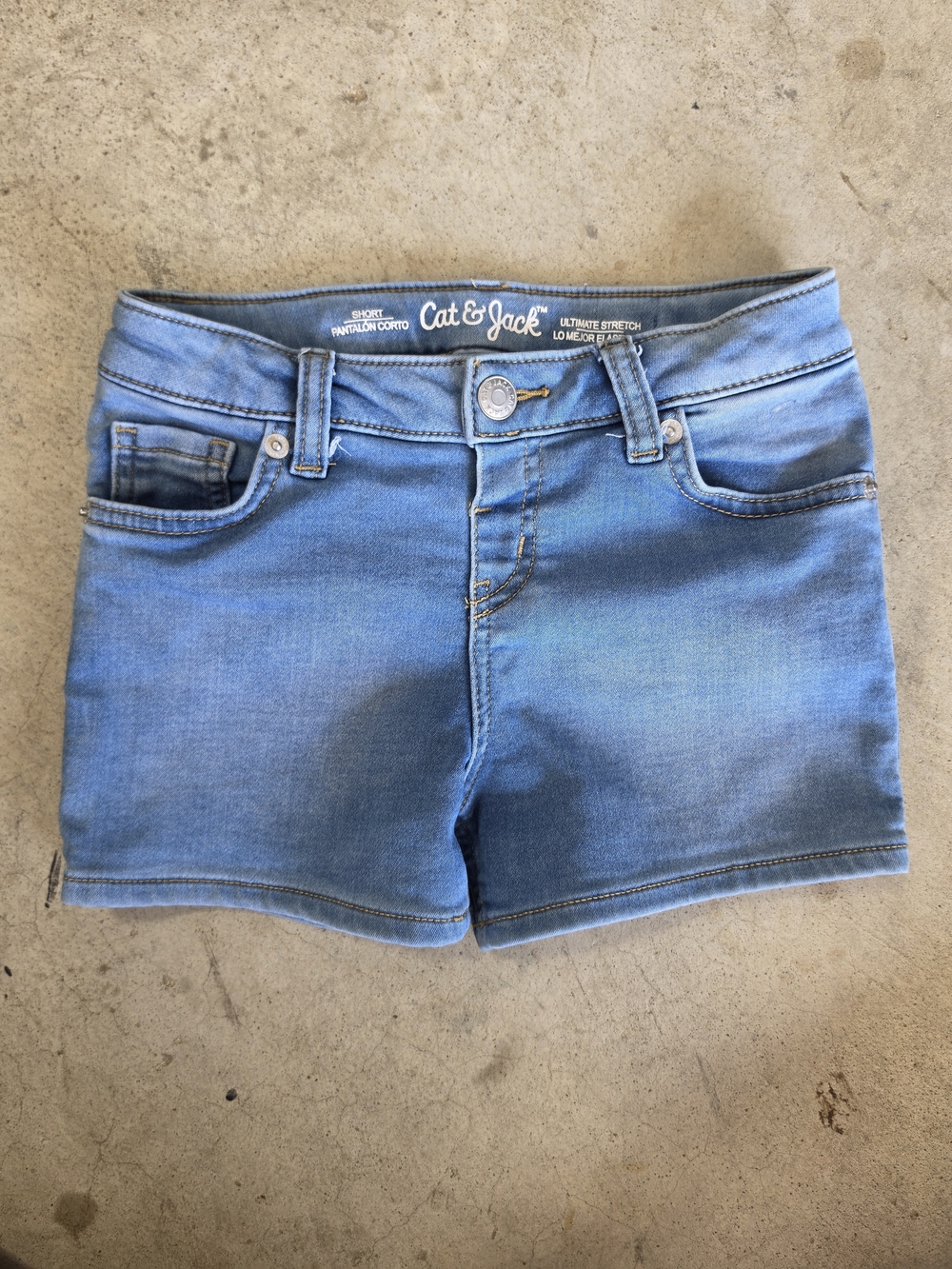 Cat & Jack Girls' Light Blue Denim Shorts